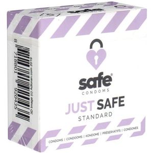 SAFE - Just Safe - Standaard Condooms - Transparant - 5 Stuks - Vanillegeur