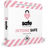 Safe Intense - Condooms - 36 Stuks - Natuurlijk Rubberlatex