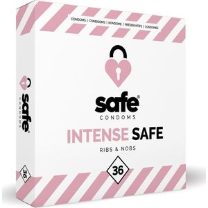 Safe Intense - Condooms - 36 Stuks - Natuurlijk Rubberlatex
