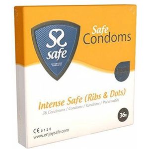 Safe - Intense Safe - Condooms met ribbels en noppen