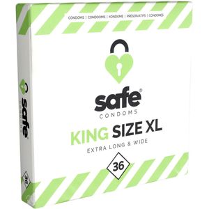Safe «King Size XL» Condoms, 36 gro&#223;e Kondome f&#252;r ein sicheres Gef&#252;hl