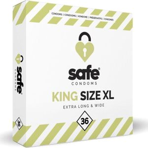 Safe King Size XL Condooms 36 stuks