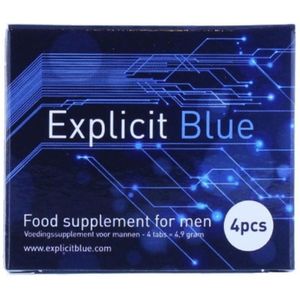 Explicit Blue Erectiepillen  4 tabletten