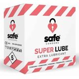 SAFE Super Lube - extra glijmiddel condooms (5 stuks)