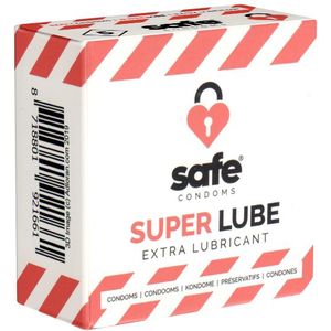 SAFE Super Lube - extra glijmiddel condooms (5 stuks)