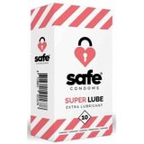 SAFE - Condooms Met Extra Glijmiddel - Superlube - 10 Stuks