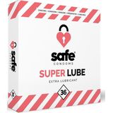 Safe Super Lube Condoms  36 stk.