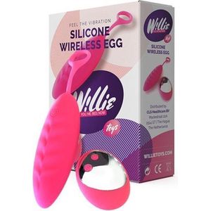 Willie Toys Vibrerend eitje - Silicone Wireless Egg - Lengte: 9.3 cm - 10 vibratiestanden - tot 10 meter te besturen - Waterdicht