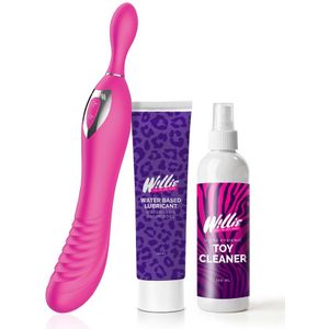 Willie Toys - Dubbelzijdige clitoris en G-spot vibrator - Voordeelpakket