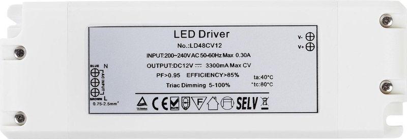 Transformator - Dimbare Led Driver - 12V DC - Geschikt voor Ledverlichting
