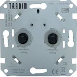 Tradim - LED Dimmer DUO inbouw - 1-100W - Fase afsnijding