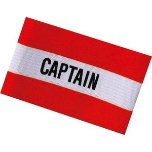 Aanvoerdersband Captain Rood/Wit