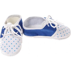 Junior Joy Babyschoenen Newborn Junior Blauw/wit Met Stippen