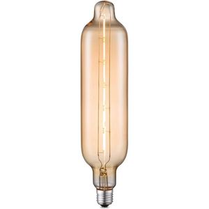 Home Sweet Home - Edison Vintage E27 LED Filament Lichtbron - Amber - G78 Tube - Dimbaar - 5W 400lm 2700K