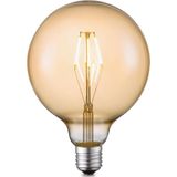 Home Sweet Home - Edison Vintage E27 LED filament lichtbron Carbon - Amber - 12.5/12.5/17cm - G125 Global - Retro LED lamp - Dimbaar - 4W 400lm 2700K - warm wit licht - geschikt voor E27 fitting