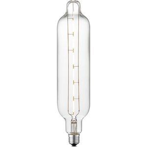 Home Sweet Home - Edison Vintage E27 LED filament lichtbron Carbon - Helder - 7.8/7.8/33cm - G78 Tube - Retro LED lamp - Dimbaar - 5W 400lm 3000K - warm wit licht - geschikt voor E27 fitting