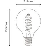 Home Sweet Home - Edison Vintage E27 LED Filament Lichtbron Globe - Helder - Dimbaar