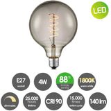 Home Sweet Home - Edison Vintage - LED Filament Lichtbron - Rookkleur - Dimbaar