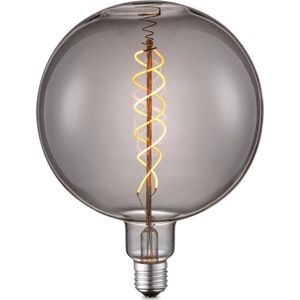Home Sweet Home Ledfilamentlamp Spiral G180 Gerookt Glas E27 6w