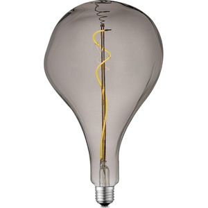 Home Sweet Home Edison Vintage E27 | LED filament lichtbron Flex | Blown LED lamp | Rook | Dimbaar | 3W 140lm 1800K | warm wit licht | voor E27 fitting