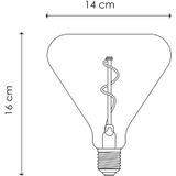 Home Sweet Home Ledfilamentlamp Flex R140 Smoke E27 3w | Lichtbronnen