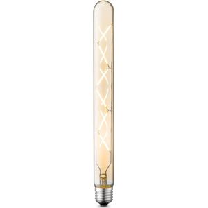 Home Sweet Home - Edison Vintage E27 LED filament lichtbron Tube - Amber - 3/3/30cm - Spiraal - Retro LED lamp - Dimbaar - 5W 500lm 2700K - warm wit licht - geschikt voor E27 fitting