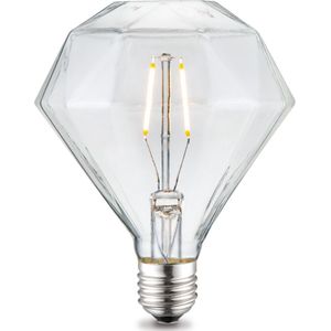 Home Sweet Home Edison Vintage E27 | LED filament lichtbron Diamond | D95 Deco LED lamp | Helder | Dimbaar | 4W 350lm 3000K | warm wit licht | voor E27 fitting