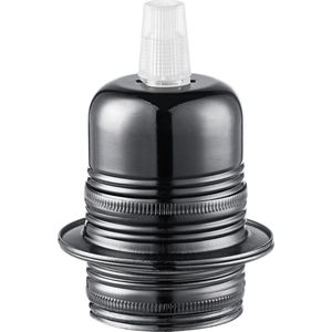 Home Sweet Home - E27 fItting - Zwart - 4/4/8.5cm - Rond - voor E27 lamphouder gemaakt van metaal - geschikt voor E27 lichtbron - geschikt voor standaard E27 lampenkap - ENEC gekeurd - maak je eigen unieke lamp!