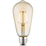 Home Sweet Home Edison Vintage E27 | LED filament lichtbron | ST64 Deco LED lamp | Amber | 2W 160lm 2700K | warm wit licht | voor E27 fitting