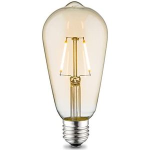 Home Sweet Home Edison Vintage E27 | LED filament lichtbron | ST64 Deco LED lamp | Amber | 2W 160lm 2700K | warm wit licht | voor E27 fitting