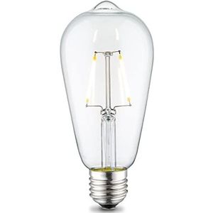 Home Sweet Home Edison Vintage E27 | LED filament lichtbron | ST64 Deco LED lamp | Helder | 2W 160lm 3000K | warm wit licht | voor E27 fitting
