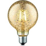 Home Sweet Home - Edison Vintage E27 LED filament lichtbron Globe - Goud - 9.5/9.5/13.5cm - G95 Deco - Retro LED lamp - Dimbaar - 4W 340lm 2700K - warm wit licht - geschikt voor E27 fitting