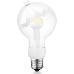 Home Sweet Home - Design LED Lichtbron Move Me - Wit - 8/8/13.7cm - G80 Umbrella LED lamp - Met verstelbare diffuser - 3W 220lm 2700K - warm wit licht - geschikt voor E27 fitting