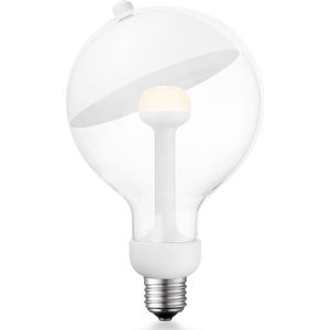 Home Sweet Home - Design LED Lichtbron Move Me - Wit - 12/12/18.6cm - G120 Sphere LED lamp - Met verstelbare diffuser - Dimbaar - 5W 400lm 2700K - warm wit licht - geschikt voor E27 fitting