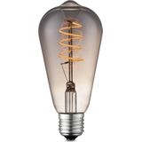 Home Sweet Home - Edison Vintage E27 - Dimbare LED Filament Lichtbron - Rookkleurig - Spiraalvormig