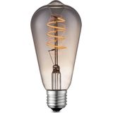 Home sweet home LED lamp Drop Spiral E27 4W dimbaar – smoke