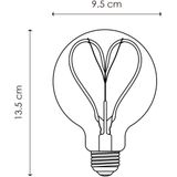 Home Sweet Home Ledfilamentlamp Hart G95 Amber E27 4w | Lichtbronnen