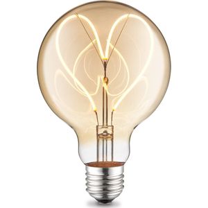 Home sweet home LED lamp Hart G95 4W E27 dimbaar - amber