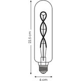 Home Sweet Home Ledfilamentlamp Deco Tube Spiral Amber E27 4w