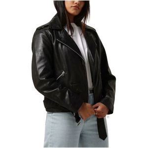 Catwalk Junkie - Leren Jas - Zwart - Dames