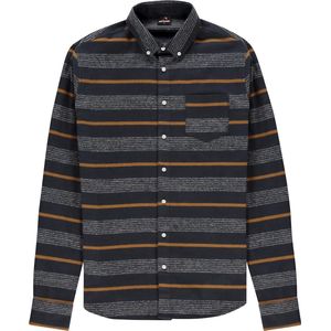 Kultivate - Overhemd Lange Mouw - Grijs - Dessin