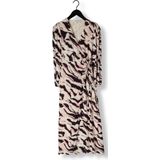 Catwalk Junkie Wikkeljurk Yala met All Over Print Beige/Zwart