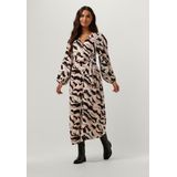 Catwalk Junkie Wikkeljurk Yala met All Over Print Beige/Zwart
