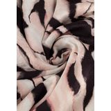 Catwalk Junkie Wikkeljurk Yala met All Over Print Beige/Zwart