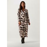 Catwalk Junkie Wikkeljurk Yala met All Over Print Beige/Zwart