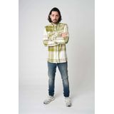 Kultivate - ST Treeline - Blouse - Blanc de Blanc - Lange Mouw - Knoopsluiting