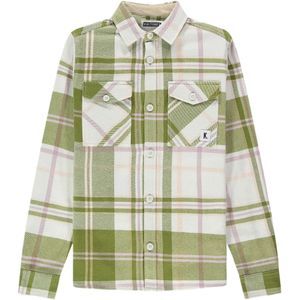 Kultivate - ST Treeline - Blouse - Blanc de Blanc - Lange Mouw - Knoopsluiting