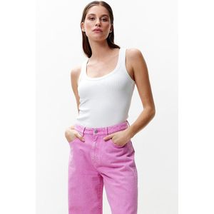 Tanktop - Off White - Biologisch Katoen - Aangesloten Pasvorm