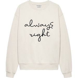 Catwalk Junkie dames O-hals sweater graphic always right wit