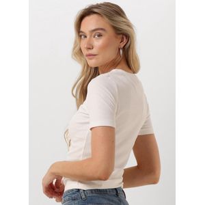 Catwalk Junkie Ribbed Tee Tops T-shirts Dames - Shirt - Wit